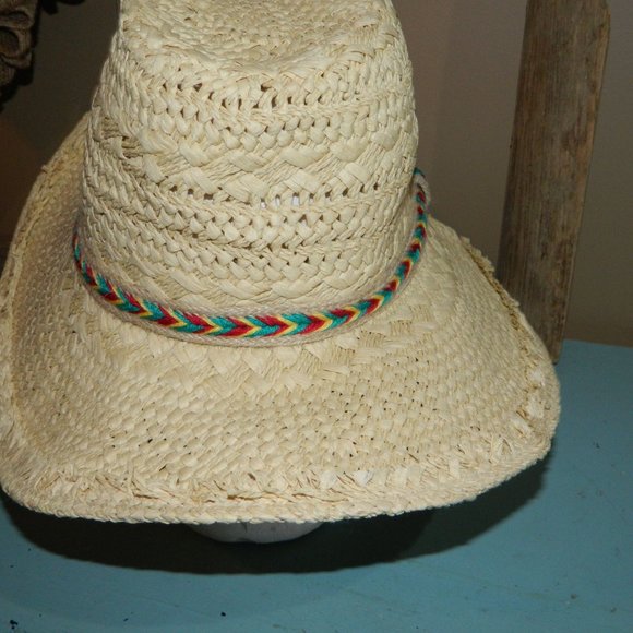 TREASURE & BOND Panama Straw Hat Beach Summer Boho One Size - Picture 4 of 5